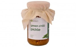 Preserves Naturally Green Chilli Pickle   Glass Jar  200 grams